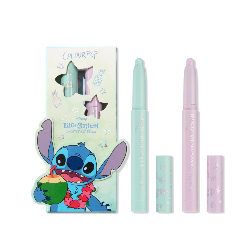 Limited edition ColourPop Disney Lilo & Stitch Cute & Feisty Shadow Stix Duo